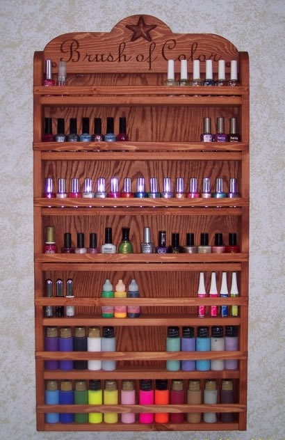 your very own Nail Polish Rack! Super clever huh!
