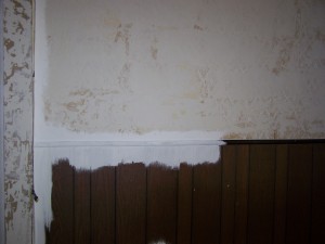 Priming Faux Wood Paneling