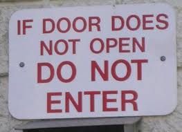 funny do not enter sign
