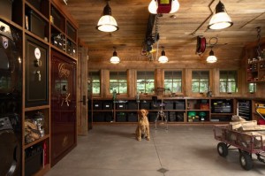 Wood Decked Garage