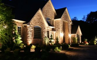 outdoor lighting on home